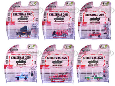 Christmas 2025 Limited Edition Set of 6 Cars 1/64 Diecast Model Cars by Greenlight