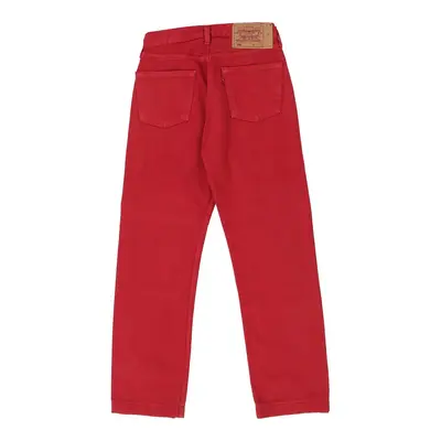501 Levis Jeans - 26W UK 6 Red Cotton