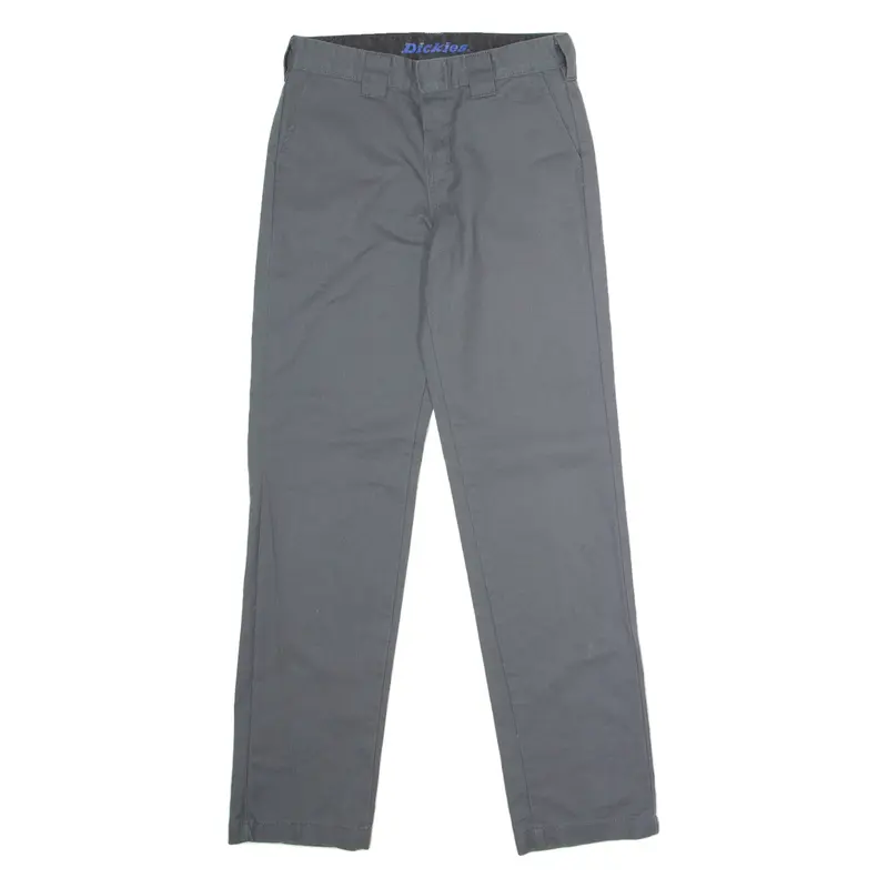 DICKIES Flex Workwear Womens Trousers Grey Slim Tapered W28 L30
