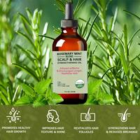 Rosemary and Mint Hair Nourishing Essential Oil helps promote hair growth, nourishes the scalp, provides a refreshing minty c...