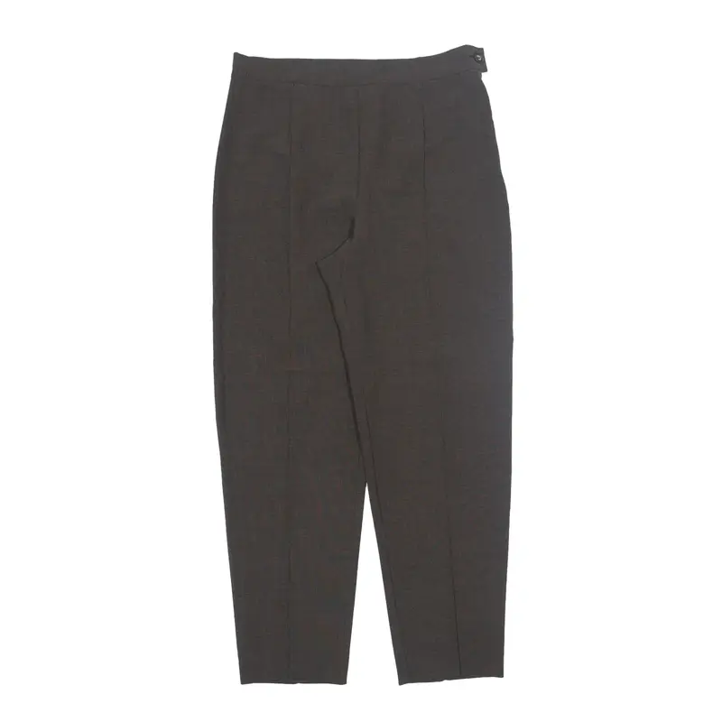 MARELLA Trousers Brown Loose Tapered Wool Womens W32 L30
