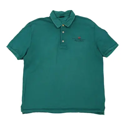 Napapijri Polo Shirt - 2XL Teal Cotton