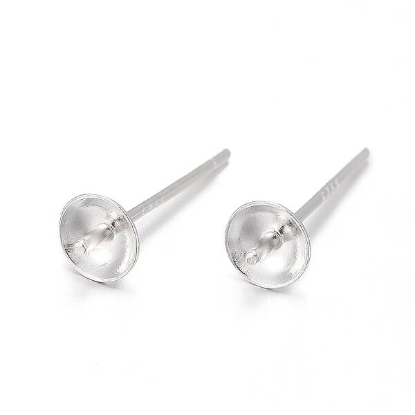 925 Sterling Silver Stud Earring Findings