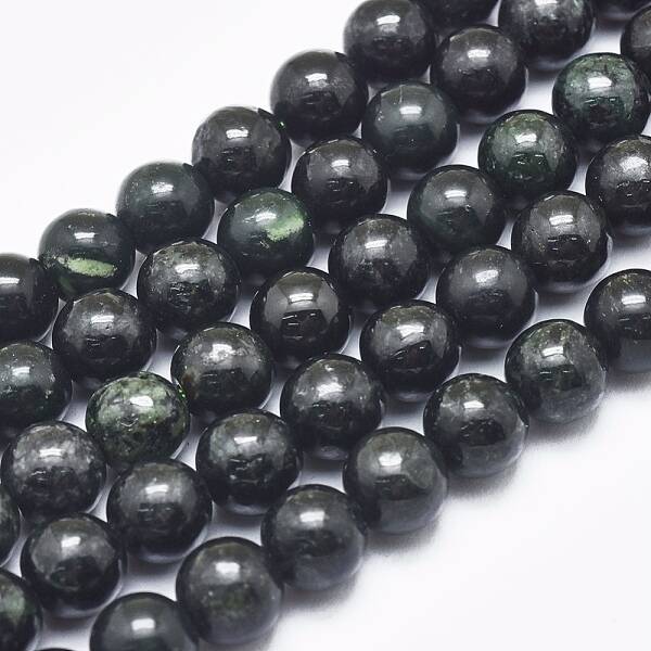 Natura Myanmar Black Jade Beads Strands