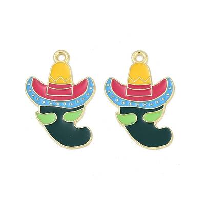 Cinco De Mayo Theme Alloy Enamel Pendants