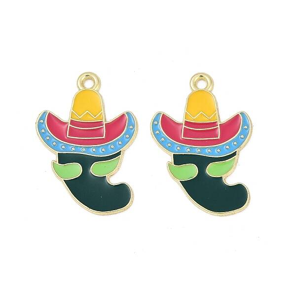 Cinco De Mayo Theme Alloy Enamel Pendants