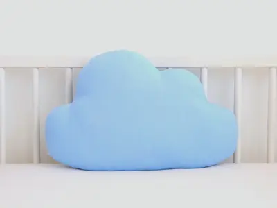 Blue Cloud Pillow