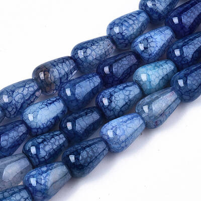 Natural Crackle Agate Beads Strands