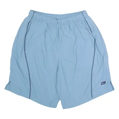 NIKE Mesh Lined Mens Swimming Shorts Blue L W26