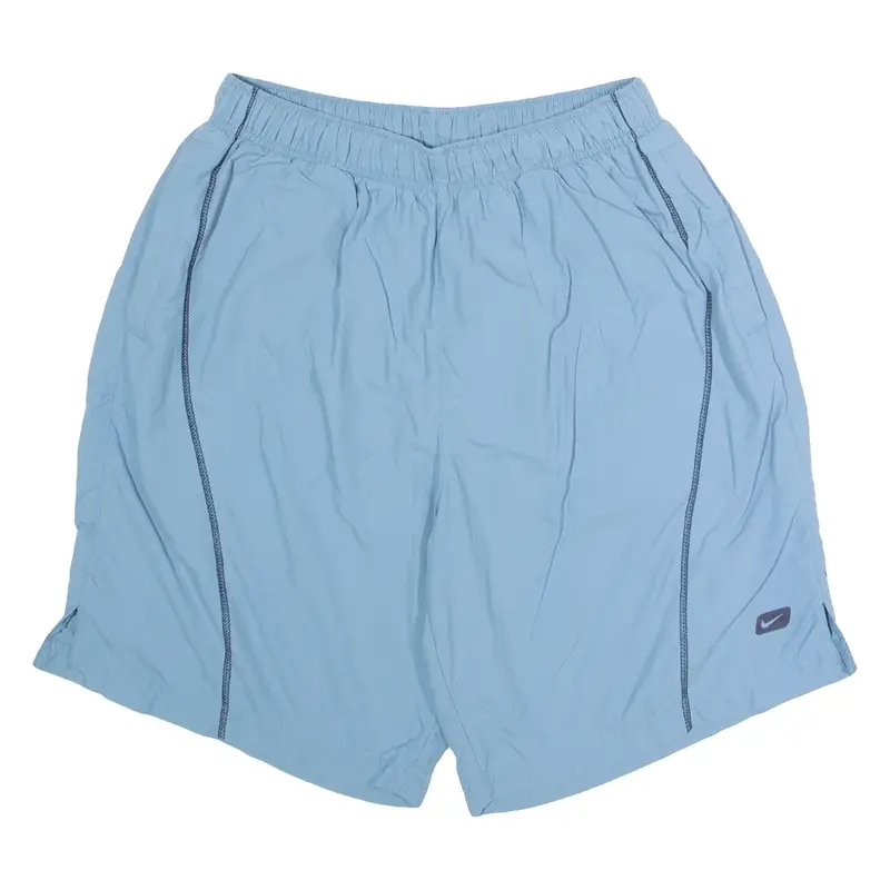 NIKE Mesh Lined Mens Swimming Shorts Blue L W26