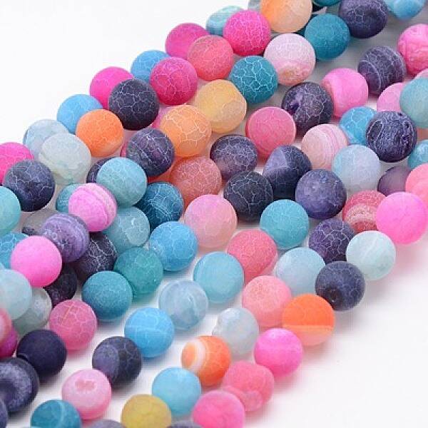 Natural Weathered Agate Beads Strands