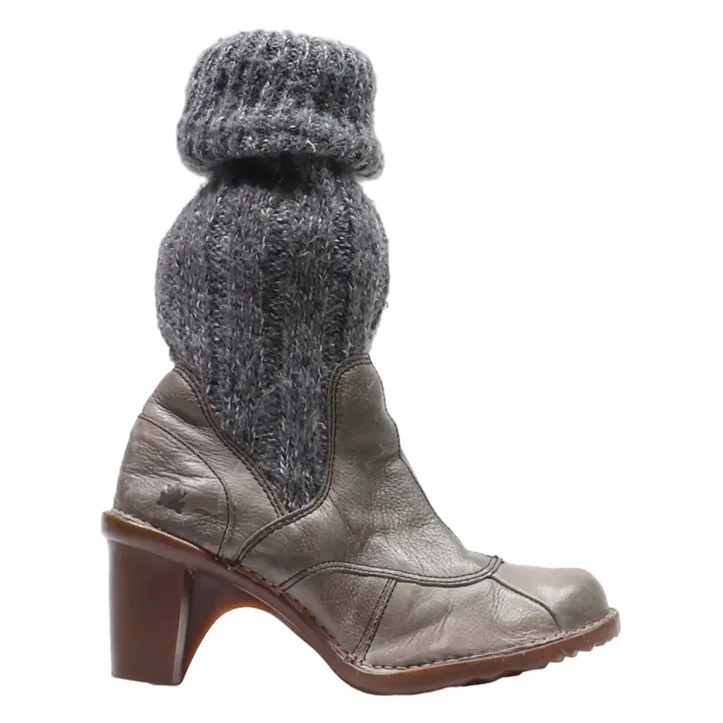 EL NATURA LISTA Ankle Boots Grey Synthetic Womens UK 4.5