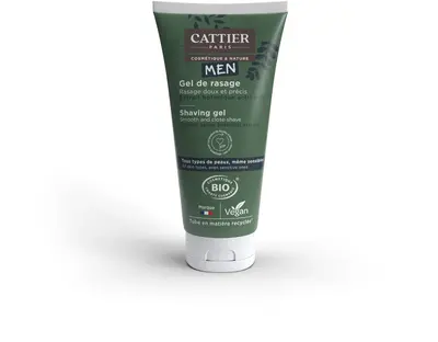 Cattier Men's Soft and Precise Organic Shaving Gel 150ml