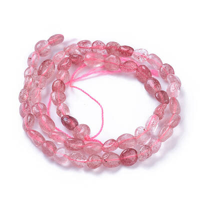 Natural Strawberry Quartz Beads Strands