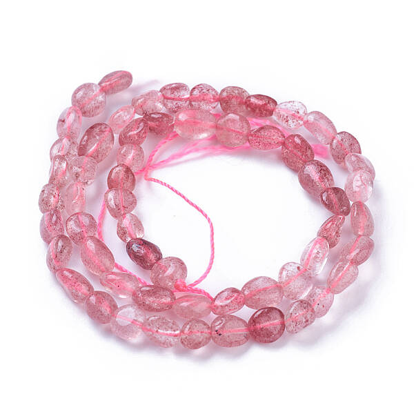 Natural Strawberry Quartz Beads Strands