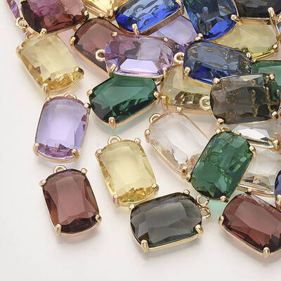 Faceted Glass Pendants
