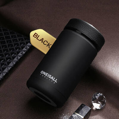 Men's stainless steel insulated cup | Color: Black | Size: 400ml