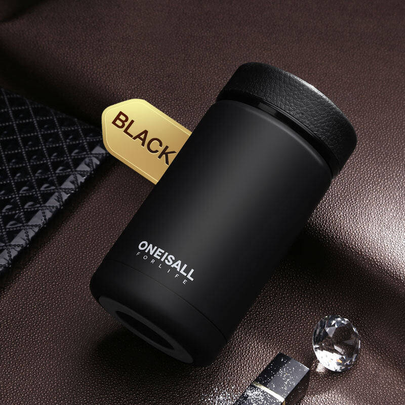 Men's stainless steel insulated cup | Color: Black | Size: 400ml