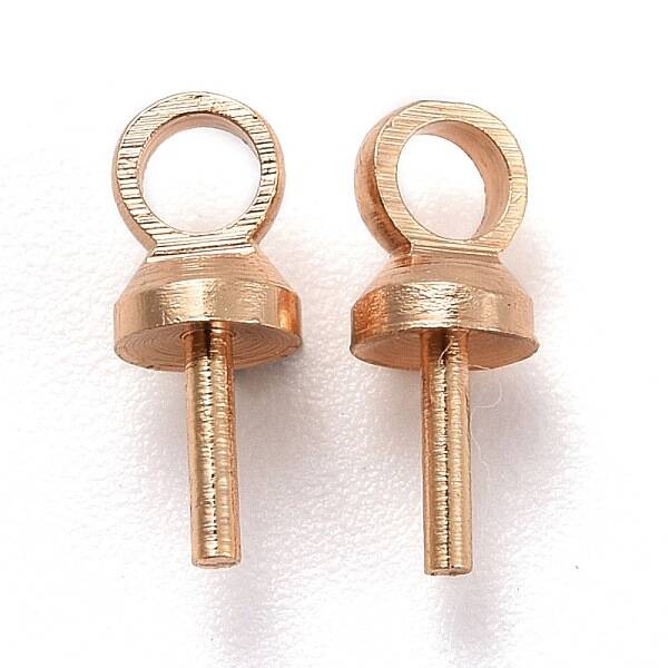 Brass Cup Peg Bails Pendants