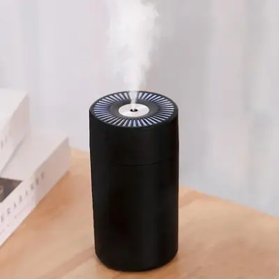 Portable 320ml Air Humidifier, Silent Cool Mist Humidifier with Atmosphere Light, Car Humidifier, Aromatherapy Diffuser for H...