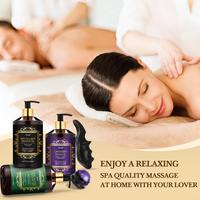 3 Pack Massage Oil for Relaxation - Perfect for Massage Therapy, Date Night, with Roller Massage Ball & Thumb Saver Gift Set ...