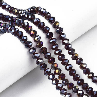 Electroplate Glass Beads Strands