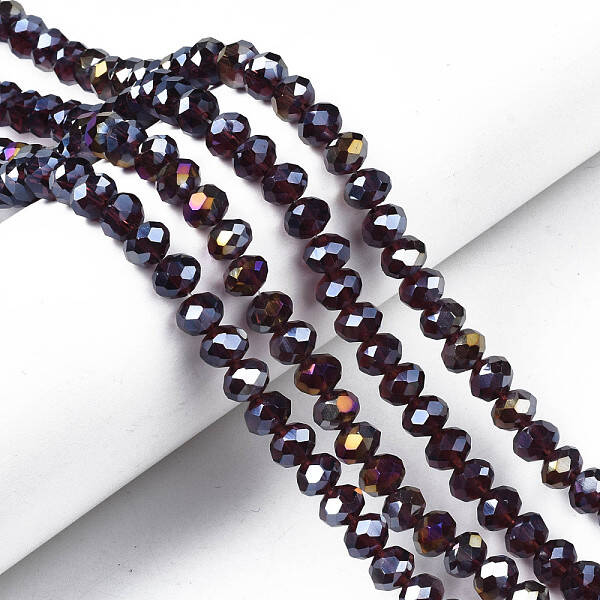 Electroplate Glass Beads Strands