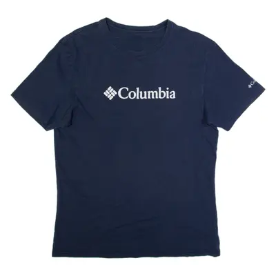 COLUMBIA Mens T-Shirt Blue M