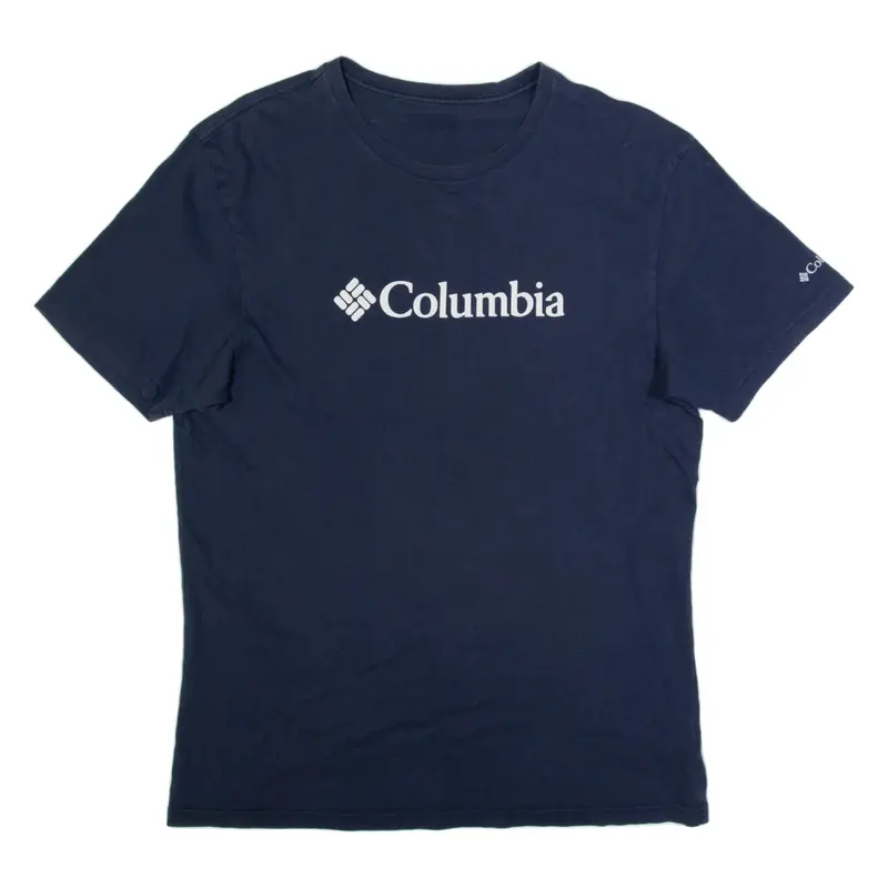 COLUMBIA Mens T-Shirt Blue M