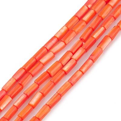 Natural Freshwater Shell Dyed Beads Strands
