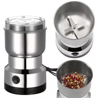 Electric Coffee Grinder for Beans Nuts Spices - Stainless Steel Blades Multi-Purpose Mill Crusher with 12-Cup Capacity & Nois...
