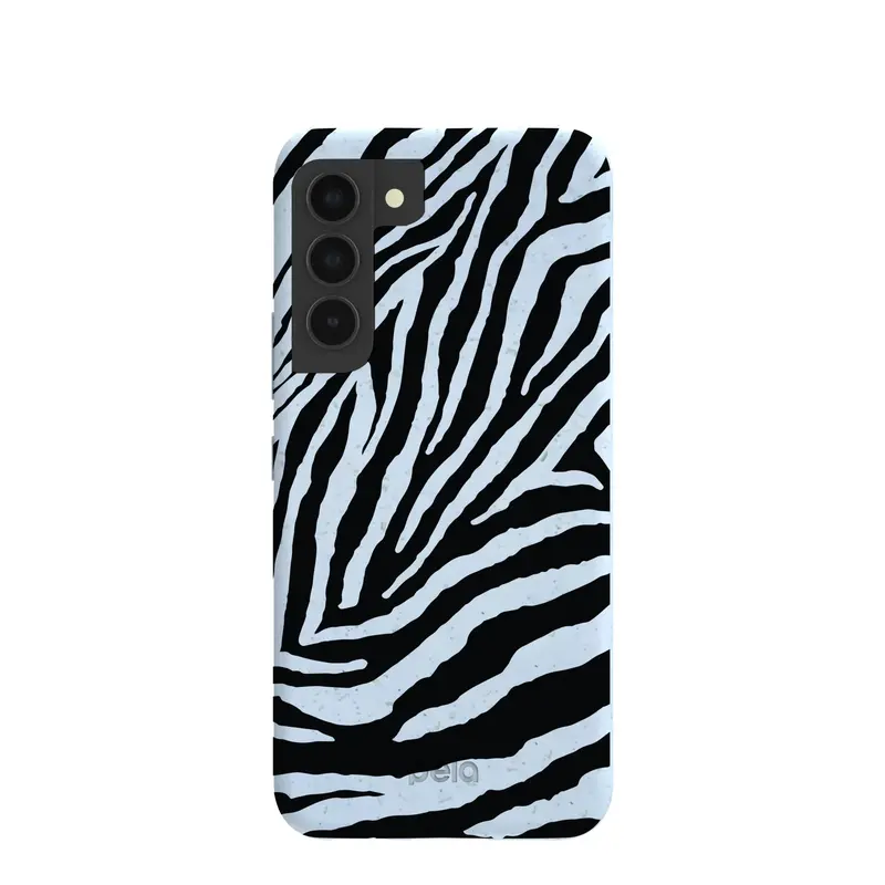 Powder Blue Zebra Samsung Galaxy S22 Case