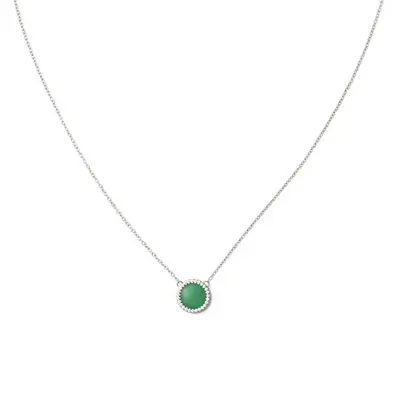 Daniel wellington Original Jadeite and Crystal Necklace Audrey DW00401454