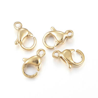 Ion Plating(IP) 304 Stainless Steel Lobster Claw Clasps