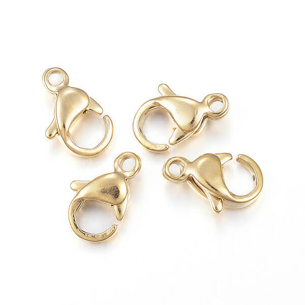 Ion Plating(IP) 304 Stainless Steel Lobster Claw Clasps