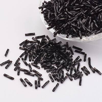 Glass Twisted Bugle Beads