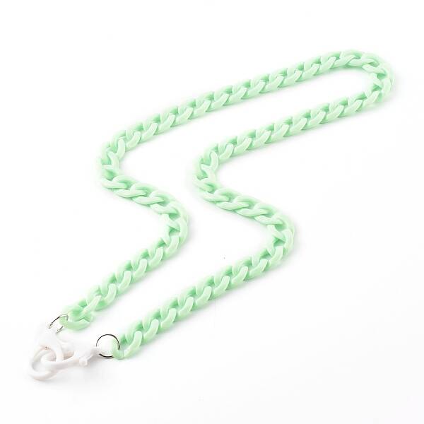 Personalized Acrylic Curb Chain Necklaces