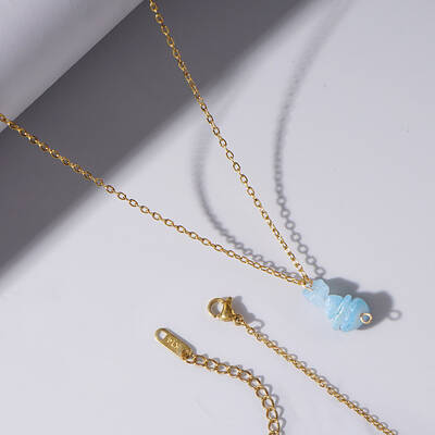 Half Gemstone Necklaces for Bestie
