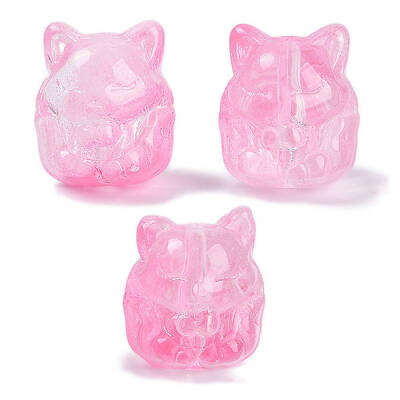 Transparent Spray Paint Glass Beads