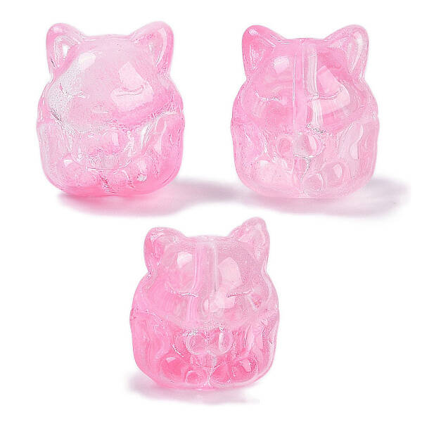 Transparent Spray Paint Glass Beads