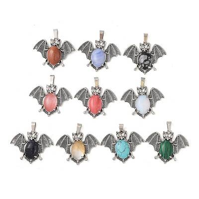 Synthetic Mixed Gemstone Pendants