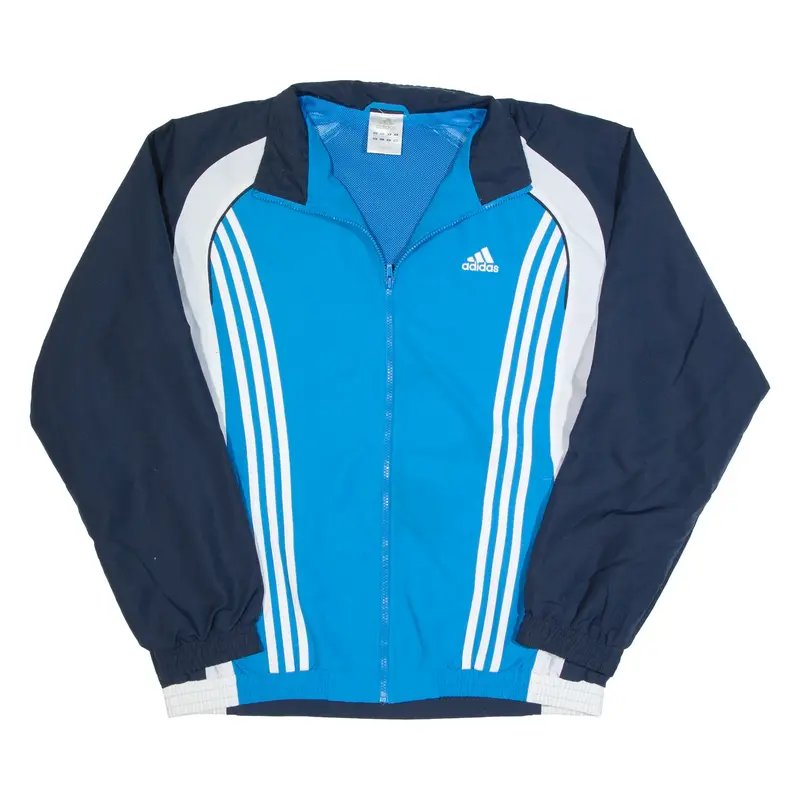 ADIDAS Mesh Lined Mens Track Jacket Blue L