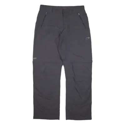 MAMMUT Mountain Zip-off Trousers Grey Regular Straight Nylon Womens W30 L29