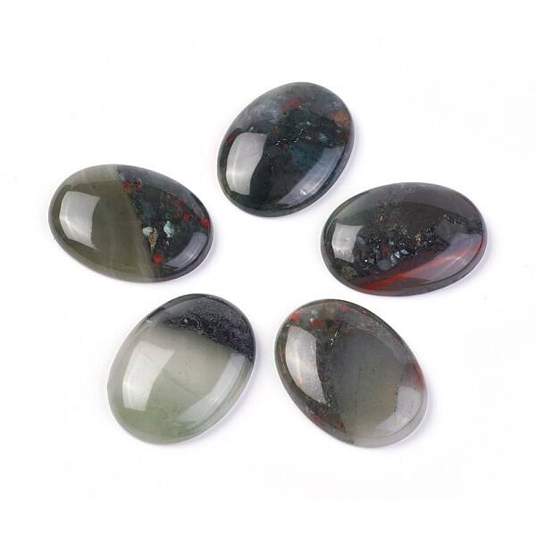 Natural Bloodstone Cabochons