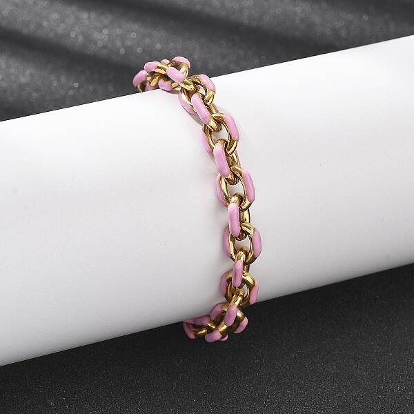 304 Stainless Steel Cable chain Bracelets for Women