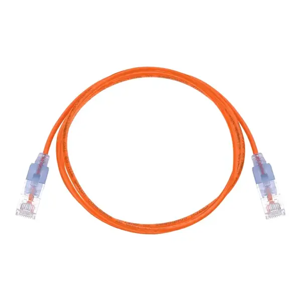 16346 Monoprice Cat6A Ethernet Patch Cable SlimRun Snagless RJ45 550MHz UTP Pure Bare Copper 10G 30AWG 10-Pack 5ft Orange