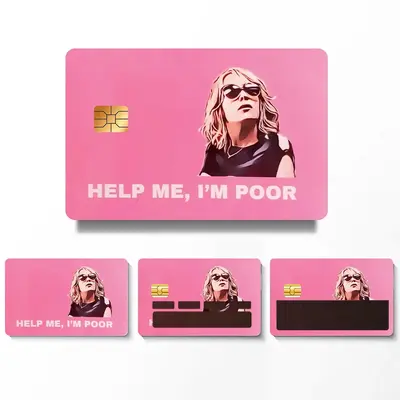 Durable Credit Card Skin Sticker, 4 Counts/set Ultra-thin Waterproof Scratch Resistant Credit Card Skin Sticker, Waterproof M...
