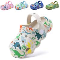 Kids Clogs Boys Girls Toddler Dinosaur Slip on Slide Garden Shoes Cartoon Beach Pool Kids Clog Sandals Slippers Water Clogs