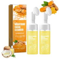Turmeric Facial Cleanser, 1 Count/2 Counts Brightening Face Cleanser, Deep Cleansing Facial Wash, Pore Purifying Cleanser, Fa...