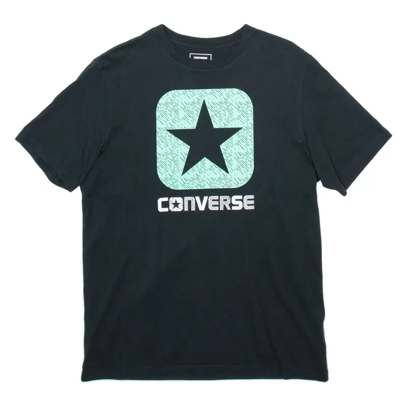 CONVERSE Mens T-Shirt Black M